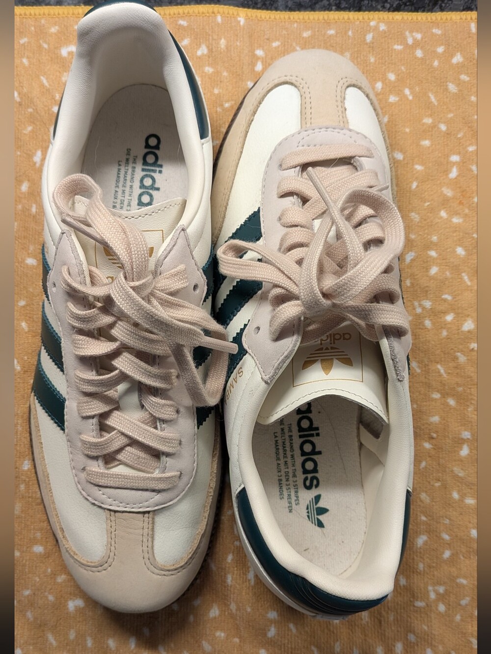Adidas Green Stripes Sambas: Worn Once